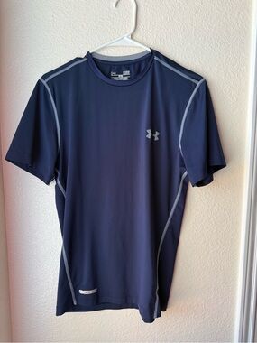 Under Armour Navy Short-Sleeve HeatGear Performance Tee